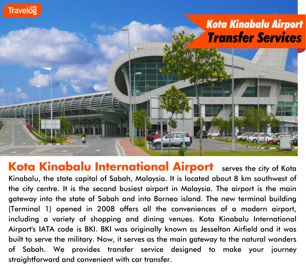 Airport Transfer Sabah Kota Kinabalu International Airport to Kota Kinabalu Outskirt Town City